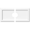 thumbnail image 1 of Ekena Millwork CMP30X15RE2-05000 5 in. ID x 10.5 in. Rectangle Architectural Grade PVC Contemporary Ceiling Medallion - 2 Piece, 1 of 4