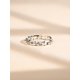 thumbnail image 4 of Laboratory-created Moissanite Decor Silver Wedding Band, 4 of 5