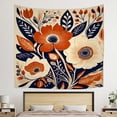 thumbnail image 4 of Boho Tapestry Aesthetic Traditional Indian Motifs Floral Pattern Washable Living Room Tapestry 51x59 Inch Durable Decorative Tapestry Aesthetic for Living Room Bedroom Home House, 4 of 5