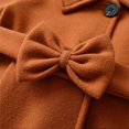 thumbnail image 5 of TBWNWG Toddler Baby Girl Clothing Jacket Coat Long Sleeve Plain Buttons Dress Coat Autumn Winter Outfit,Size 3-4 Years, 5 of 9
