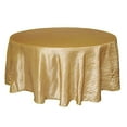 thumbnail image 5 of BalsaCircle 120" Gold Accordion Crinkle Taffeta Round Tablecloth Decoration, 5 of 8