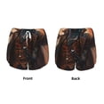 thumbnail image 3 of Xecao Steampunk Cowboy Cat for Double-layer Running Short for Women, Perfect for Gym, Tennis, and More, Featuring a Convenient Pocket-X-Large, 3 of 7
