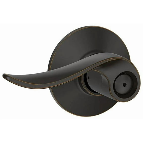 Schlage F40 SAC 716 Sacramento Privacy Lock Lever, Aged Bronze