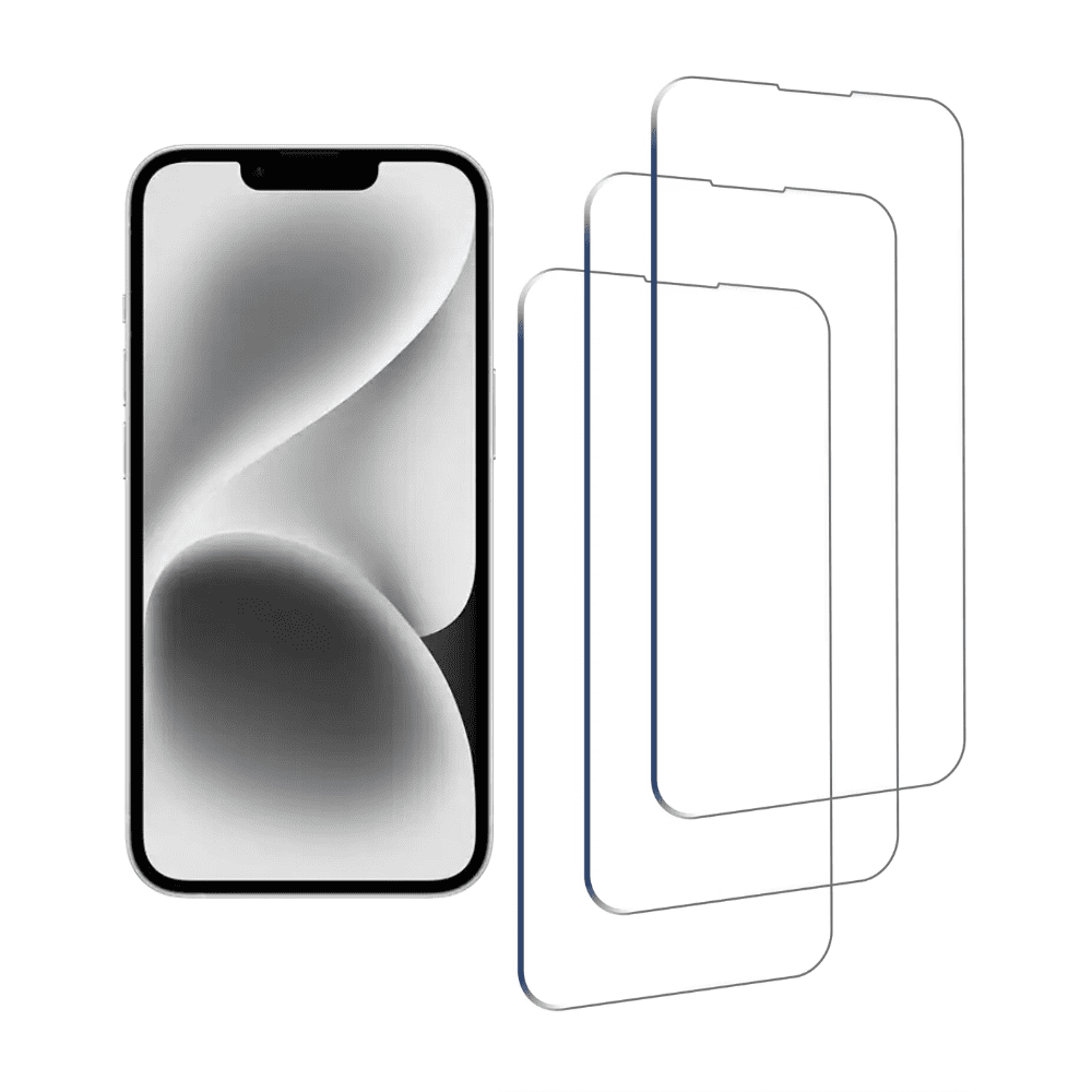 Qixxronics [3-Pack] iPhone 13 Tempered Glass Screen Protector, Anti Scratch, Bubble Free (6.1 inch)