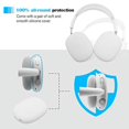 thumbnail image 3 of ProCase Hard Case for New AirPods Max, Travel Carrying Headphone Case with Silicone Earpad Cover & Mesh Pocket, AirPods Max Protective Portable Storage Bag -Grey, 3 of 8