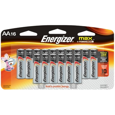 Energizer Max AA, 16 Pack Household Batteries
