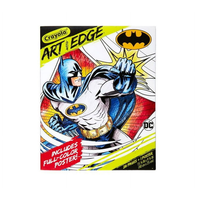 Art with Edge Crayola, Batman Collection Adult Coloring Book
