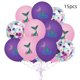 thumbnail image 1 of Globos de conchas marinas, globos de mylar de aluminio de conchas marinas multicolores para baby shower, cumpleaños, suministros de decoración para fiestas con temática del océano, 1 of 6