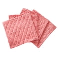 thumbnail image 5 of Home Soft Things Quilted Micromink 4 Piece Throw Pillow Cover Set - Coral Spice - 20" x 20", 5 of 5