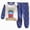 Dark Blue, variant on NOLDARES Toddler Baby Boy Clothes Long Sleeve Sweatshirt Top Pants Set Infant Fall Winter Outfits(M255-Yellow)