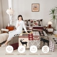 thumbnail image 3 of Manfei Red Plaid Wildlife Full Size Comforter Sets,Pine Patch Bedding Comforter Set,Black Reversible,3 Pieces,1 Comforter and 2 Pillowcases, 3 of 7