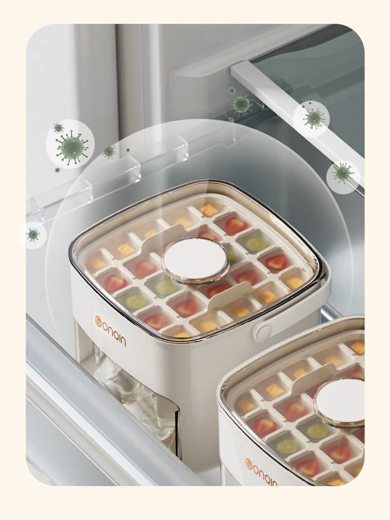 Ice Tray Portable Ice Box Ice Maker Ice Cube Mold Press Ice Tray Ice Cube Mold