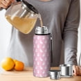 thumbnail image 4 of 20 Oz Pink Cute French Bulldogs Coffee Tumbler Double Wall Insulated Stainless Steel Water Bottle | Metal Reusable Thermoses Flask with Cup Cap | Leak & Sweat Proof with Anti-Dust Lid, 4 of 7