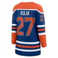thumbnail image 3 of Women's Fanatics Brett Kulak Royal Edmonton Oilers Home Breakaway Player Jersey, 3 of 3
