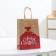 thumbnail image 1 of Decoración navideña, bolsas de papel kraft navideñas, bolsas de regalo con asas, bolsas para refrigerios navideños, bolsas de papel para fiestas, bolsas de regalo para fiestas, suministros para fiesta, 1 of 6