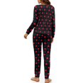thumbnail image 3 of SCRAWLGOD Star Long Sleeve Pajamas for Women Pj Set of 2 Pjs Womens Pajama Lounge Crewneck Woman Sleepwear Comfortable Ladies Jogger Pjs Set Size XL, 3 of 7
