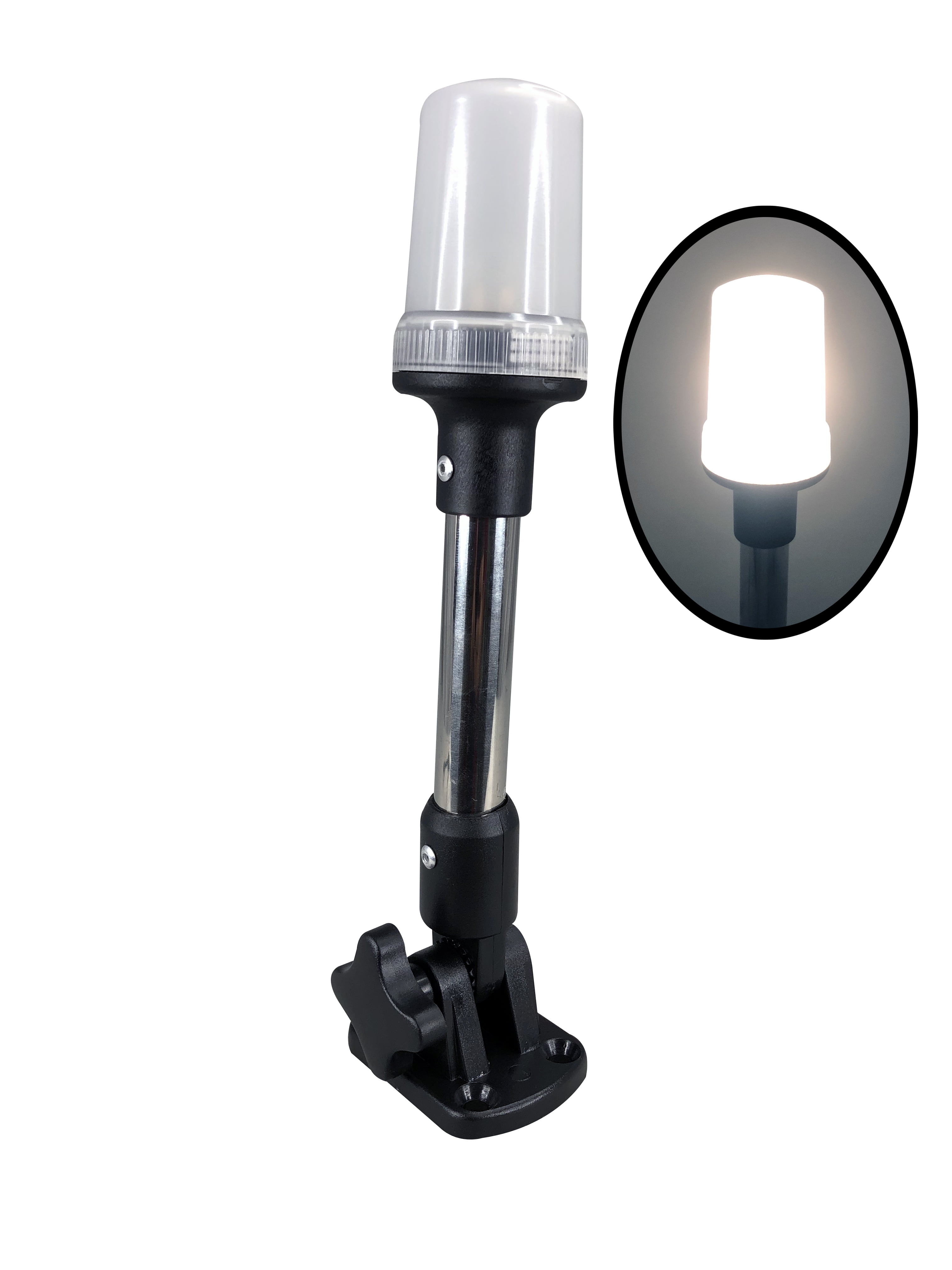 Pactrade Marine Pontoon Boat Bimini All Round Light Fold Down Anchor
