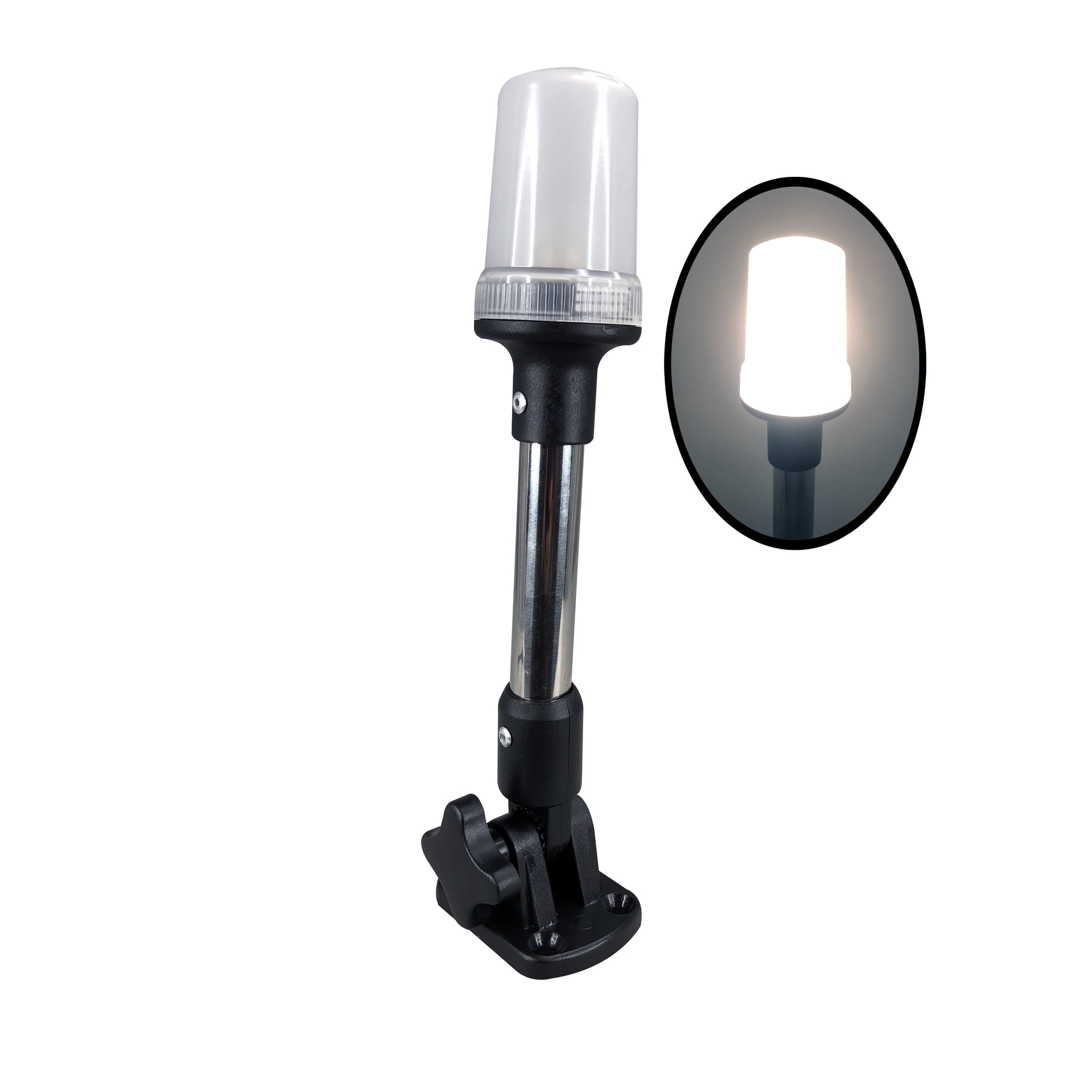 Pactrade Marine Pontoon Boat Bimini All Round Light Fold Down Anchor Stern Navigation Light
