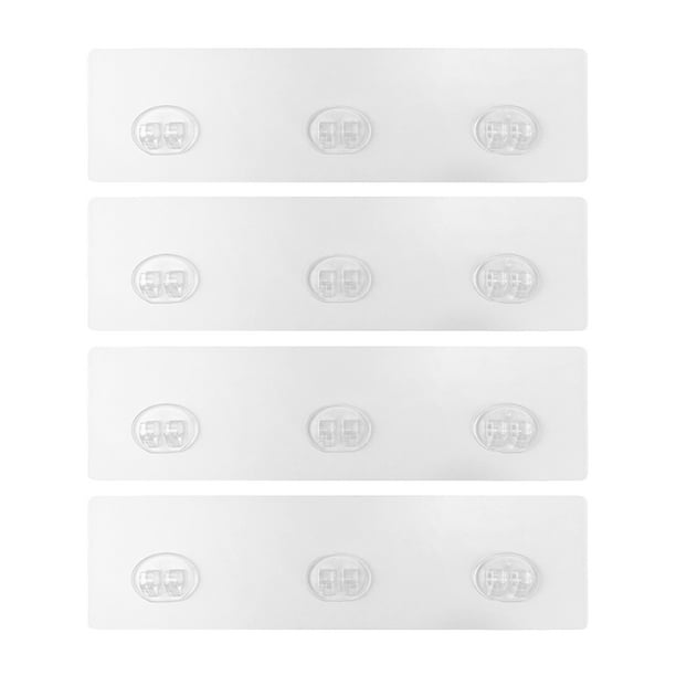 4 ganchos adhesivos de repuesto para estante de ducha, soporte para estante de baño.