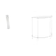 thumbnail image 1 of Pantalla De Lámpara De Pie De Papel Para Sala De Estar Con Acento De Mesa Auxiliar De Acrílico Para Espacios Pequeños, Cubierta De Lámpara De Pie Y Decoración De Mesita De Noche Delgada, 1 of 8