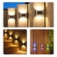 thumbnail image 3 of Pasillo de jardín al aire libre solar luces de pared 6led IP65 IP65 Lámparas de cerca impermeables de plástico interior de acero inoxidable Iluminación Sala de estar caliente Advancent HA009650-02, 3 of 6