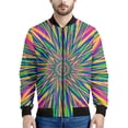 thumbnail image 4 of Chaqueta con cremallera con estampado 3D de degradado psicodélico para hombres, sudaderas de gran tamaño, chaquetas bomber de manga larga para primavera y otoño para mujeres, 4 of 4