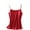 Red, variant on Busydd Womens Tank Tops Trendy Satin Spaghetti Straps Camisole Tops for Women Casual Breathable V Neck Solid Color Summer Tops L