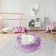 thumbnail image 2 of Funda de sillón puff de terciopelo, suave y esponjosa, funda de sofá redonda grande | 130cm x 60cm | Lavable a máquina | Sin relleno | Protector de muebles acogedor para la decoración de la sala de, 2 of 3