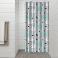 thumbnail image 3 of Boho Elephant Shower Curtain, Vintage Ethnic Print Waterproof Bathroom Drapes 36x72 Inch with Metal Grommets & 12 Hooks, 3 of 5