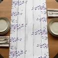 thumbnail image 5 of Table Runners 36 Inches Long Dress Scarves, Purple Flowers Farmhouse Kitchen/Dining Table Runner, Short Coffee Tablerunners, Weeping Elegant Spring Floral Wooden Pastoral 13x36 Inch, 5 of 9