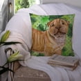 thumbnail image 3 of Shar Pei Puppy St Patrick's Fabric Decorative Pillow, 3 of 4