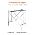 thumbnail image 5 of VEVOR Scaffolding Cross Brace 6x4 ft, 8-Pack Solid Carbon Steel Scaffold Cross Supports, X-Shaped Scaffolding Safety Accessory with Rust- & Corrosion-Proof Galvanized Surface (Only Cross Braces Sold), 5 of 9