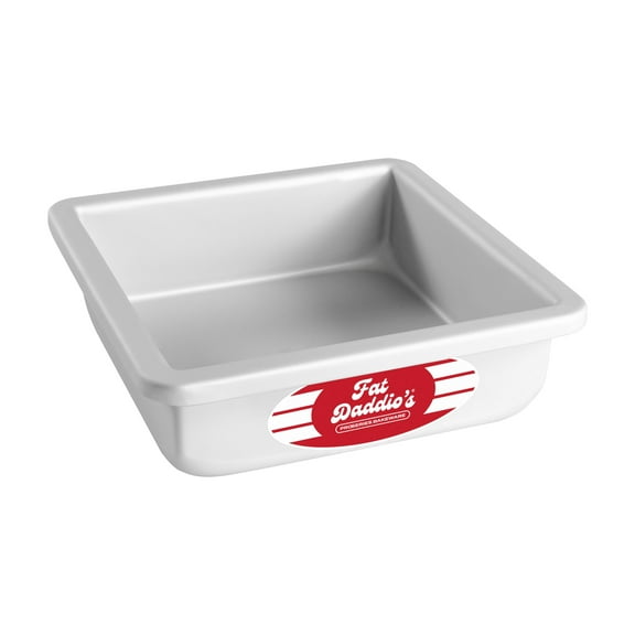 Fat Daddio's PSQ-662 Anodized Aluminum Square Cake Pan, 6 x 2 inch