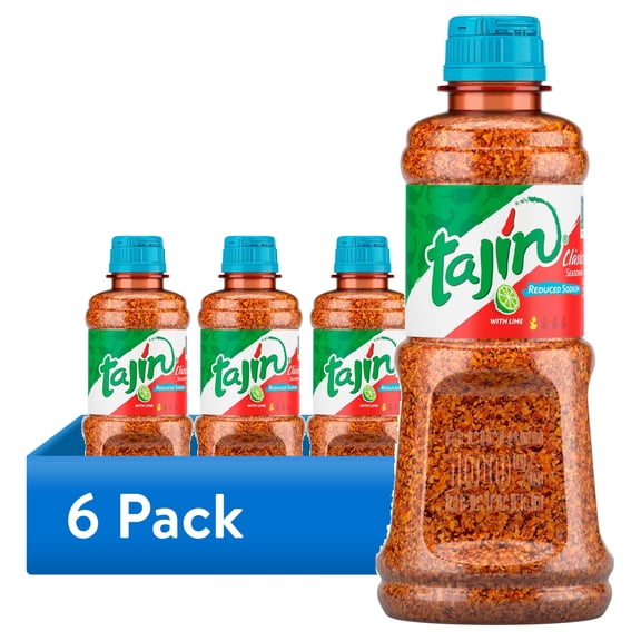 (6 pack) Tajin Clasico Reduced Sodium Seasoning, Chili Lime Seasoning, 9 oz
