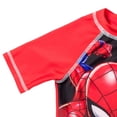 thumbnail image 3 of Marvel Spider-Man Big Boys Rash Guard Swim Shirt Toddler to Big Kid, 3 of 5
