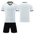 thumbnail image 2 of Custom Football Kit Set for Adult and Child, Name Number Team Logo DIY Family Match Personalized Jersey Shirt Shorts Set, Dad and Son Matching Outfits White M, 2 of 6