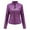 Purple, variant on Plus Size Jacket Leather Motorcycle Outerwear Stand Collar Casual Coat For Everyday Wear