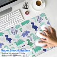 thumbnail image 4 of Long Mouse Pads for Desk,Blue Green Dinosaurs Geometric Pattern Desk Mats on Top Of Desks, Desk Mouse Pad Extra Large with 3mm Non-Slip Base and Stitched Edge for Gaming,Office,Work,Home 35.4"x15.7", 4 of 6