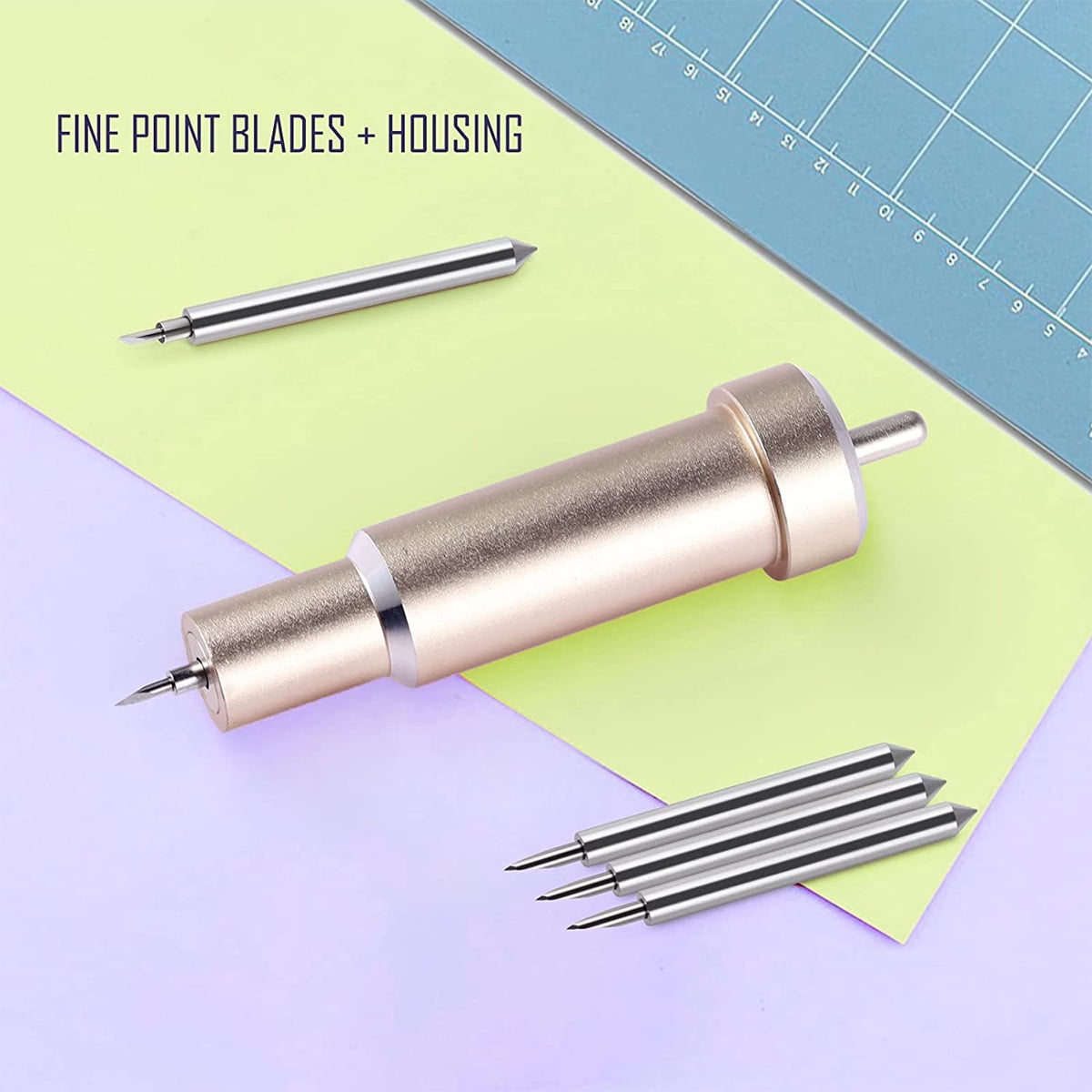 Protoiya Premium Fine Point Blade Plus Housing,Fine Point Blade and Housing  Perfect for Flat, Card Stock, Vinyl, and Faux Leather,Compatible with  Cricut Maker and Cricut Explore 