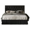 thumbnail image 2 of Home Design Zachary Tufted Upholstered Platform Bed Black - King, 2 of 5