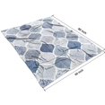 thumbnail image 4 of Blue and White Geometric Quatrefoil Pattern Blanket,Comfortable Soft Flannel Throw Blanket,All Season,Warm Lightweight Blankets for Sofa Bed Couch Living Room Chair,60"x80", 4 of 4