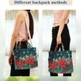 thumbnail image 4 of FORMRS Womens Corduroy Tote Bag Crossbody Shoulder Handbag with Pocket, Christmas Poinsettia, 4 of 7