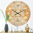 thumbnail image 2 of Designart 'Retro Geometric Design I' Mid-Century Modern Wood Wall Clock, 2 of 5