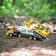thumbnail image 3 of Transporte de vehículos Maxx Action 17 con excavadora: luces brillantes y sonidos de construcción | Remolque impulsado por fricción | Juego de juguetes de 3 piezas para niños | Camión de construcción, 3 of 5