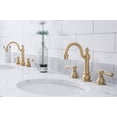 thumbnail image 5 of Water Creation Embassy 72" Double Brass Wash Stand in Satin Gold & White, 5 of 7