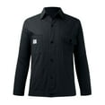 thumbnail image 4 of Jackets Tops For Men Casual Retro Slim Fit Button Down Pockets Puffer&nbsp;Jacket&nbsp;Men,Black,L, 4 of 6