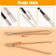 thumbnail image 4 of SIYTUAU Elastic Threader Open Round Head Threader Clip Rope Rubber Tool 2Pcs Metal, 4 of 8