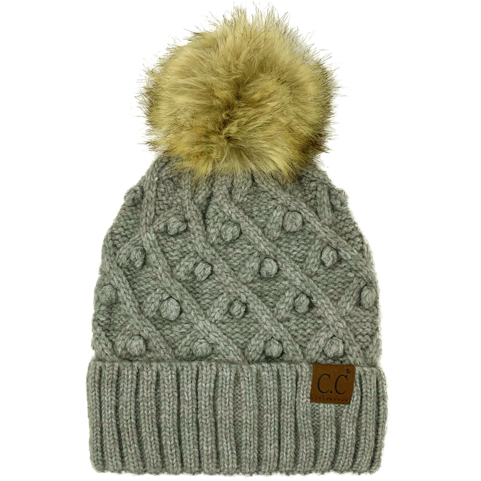 carhartt cable knit pom hat