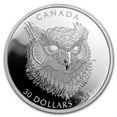 thumbnail image 1 of 2018 Canada 2 oz Silver $30 Zentangle Art: The Great Horned Owl, 1 of 4