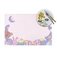 thumbnail image 4 of ZNDUO Placemats, 6 PCS Heat Resistant Stain Resistant Woven PVC Insulation Placemats, Durable Washable Elegant Table Mats for Dining-Bear Congratulations, 18"x12", 4 of 6